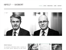 Tablet Screenshot of ibfelt-siebert.dk